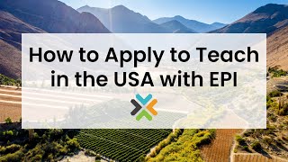 Webinar: How to Apply to Teach in the USA with EPI 8.20.24
