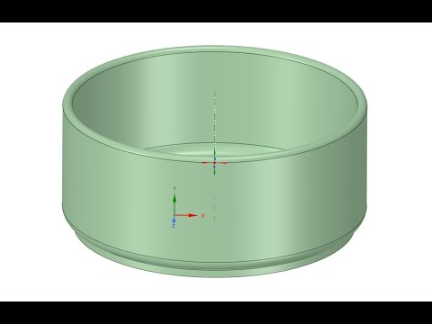 How to create a dog water bowl in design spark mechanical
