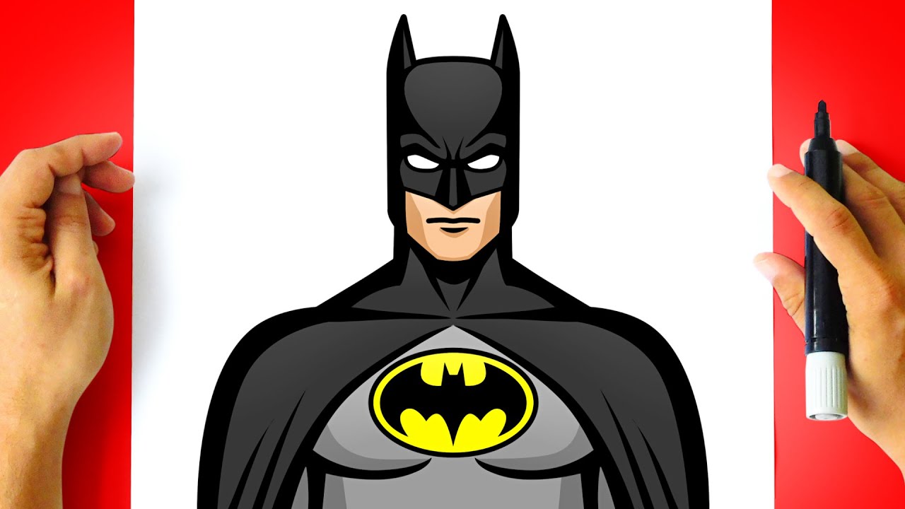 Como DESENHAR o BATMAN - Como DIBUJAR a BATMAN - How to DRAW BATMAN
