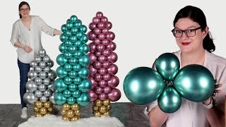 How to Make Balloon Christmas Trees for Narrow Spaces