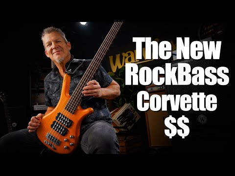 Mint Warwick RockBass Corvette $$-5 String - Solid White High Polish image 5