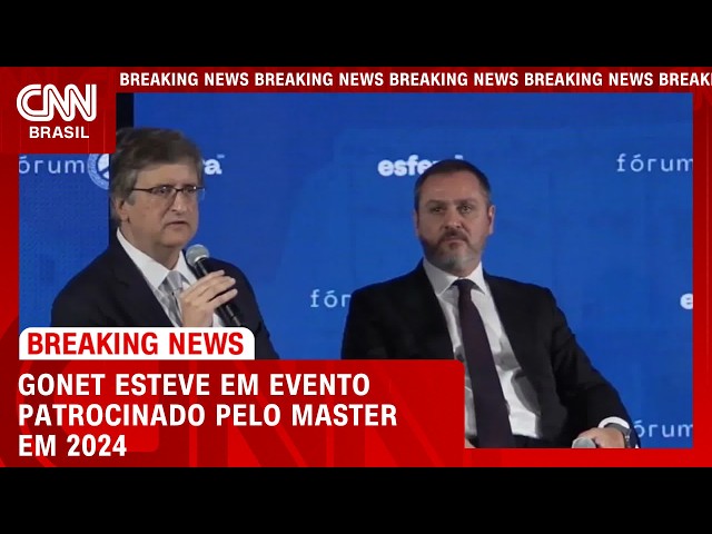 Gonet esteve no mesmo evento que Vorcaro em Roma | LIVE CNN