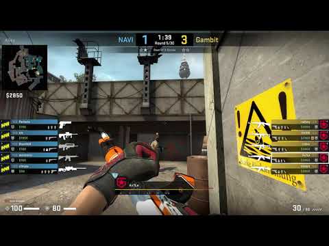 CSGO POV Gambit.Ax1Le vs. Na`Vi @overpass - 26 kills