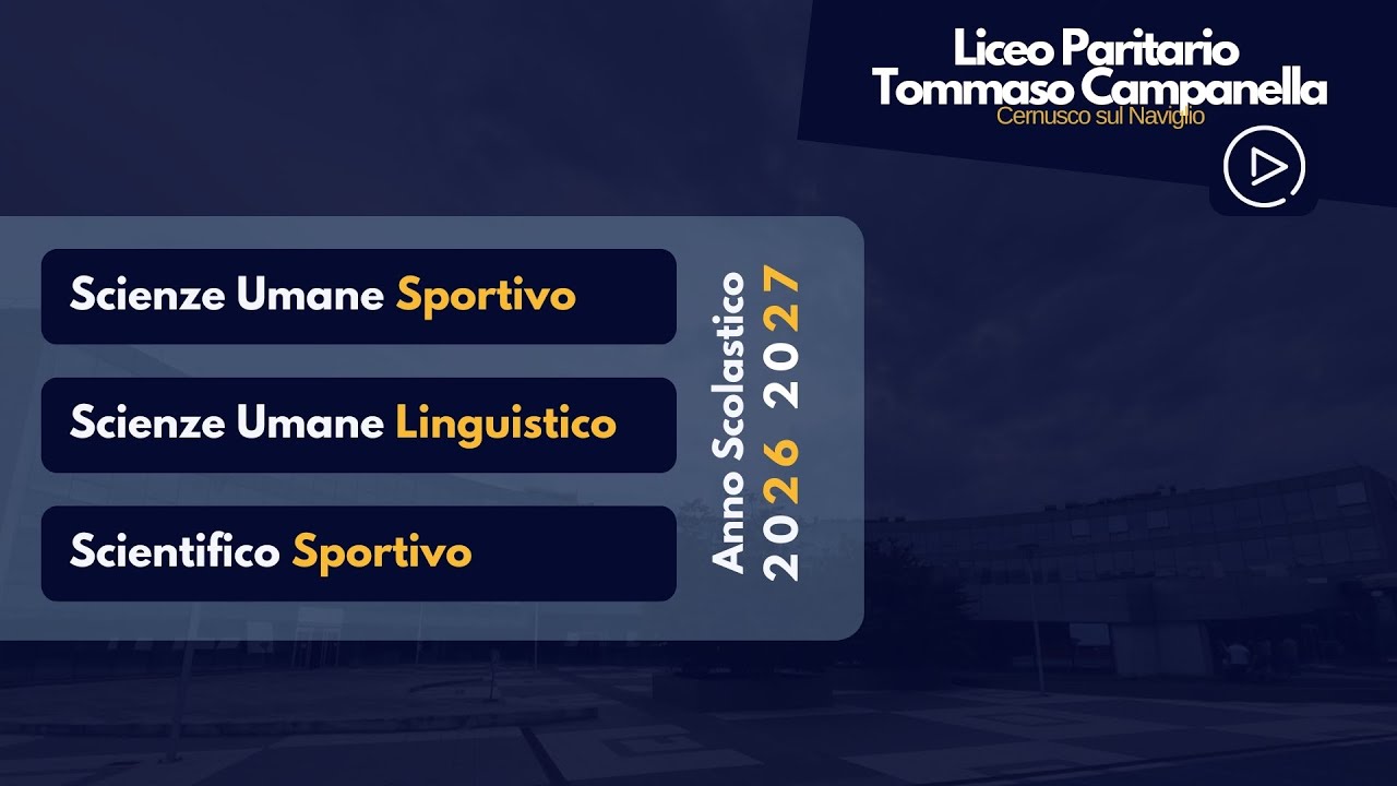 Liceo Paritario Tommaso Campanella Iscrizioni 2026/27