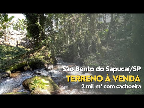 Lindo terreno à venda com cachoeira em São Bento do Sapucaí - SP