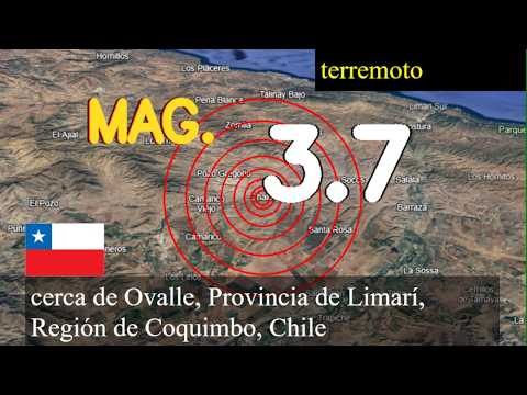 😱🚨  Terremoto cerca de Ovalle, Provincia de Limarí, Región de Coquimbo, Chile actualizaciones en viv