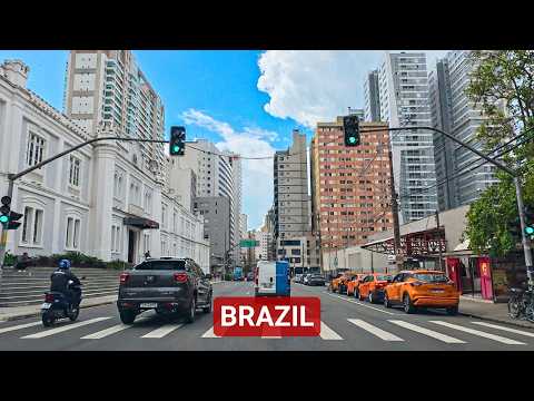 Driving Brazil’s ‘Model City’ | A Cinematic Drive Through Curitiba 4K