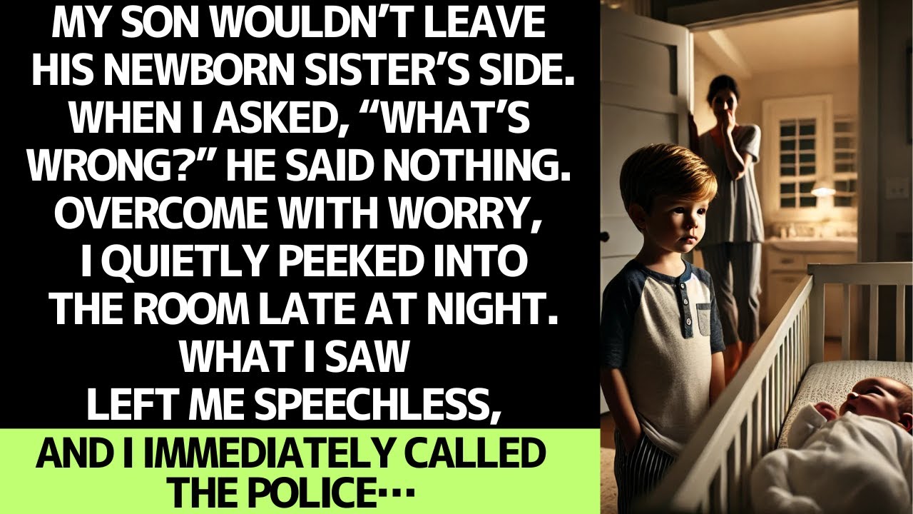 MY SON WOULDN’T LEAVE HIS NEWBORN SISTER’S SIDE… THEN I DISCOVERED THE TERRIFYING TRUTH.