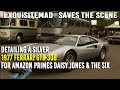 EXQUISITEMAD Movie Car Rescue Detailing Ferrari GTB 308 For Daisy Jones The Six Episode 8 ON SET