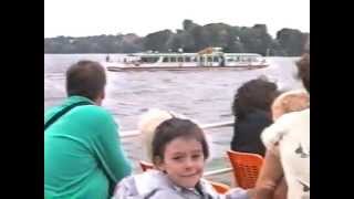 preview picture of video 'West Berlin ferry & buses in thunderstorm 1989'
