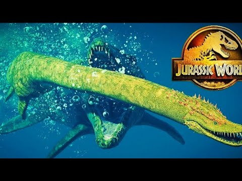 MOSASAURUS VS ALL AQUATIC REPTILES IN JURASSIC WORLD EVOLUTION 2