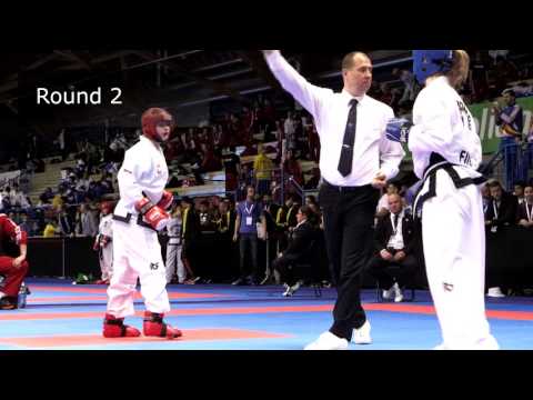 Taekwon-Do Euros 2016: sparring -55 kg junior female, semifinal