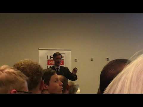 Jacob Rees-Mogg heckled at Brexit rally