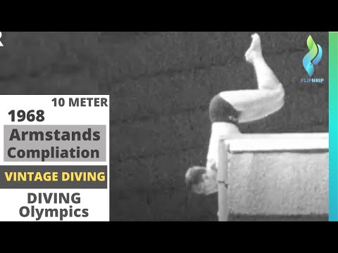 1968 mens diving Armstand Dives - Olympic Games
