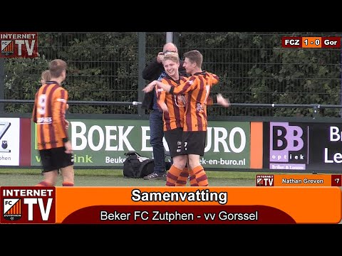 Samenvatting beker FC Zutphen - vv Gorssel (8-1)
