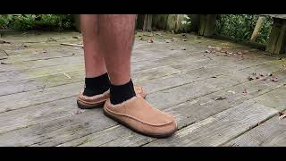 Men's Slippers Comfy Memory Foam Slip on Indoor House Shoes By Shoeslocker