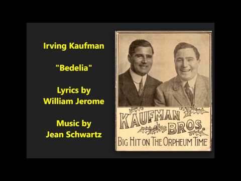 Irving Kaufman "Bedelia" RARE Irving Kaufman 1940s GREAT SOUND Thesaurus Orthacoustic