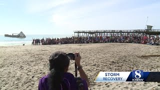Saying goodbye to the pier at Seacliff State Beach