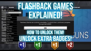 Flashback Games Explained! (Unlocks Extra Badges!) NBA 2K23