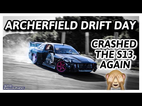 ARCHERFIELD DRIFT DAY || Crashed the S13 AGAIN 🙈 Drifting with Xavier ✌🏼