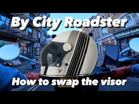How to change visor on By City Roadster II helmet