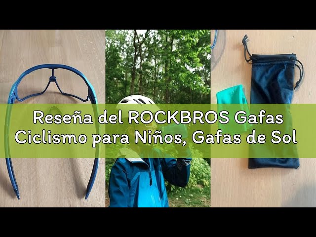 Vídeo relacionado con ROCKBROS Gafas Ciclismo para Niños, Gafas de Sol Polarizadas Montura TR90 Protección UV400 para MTB Running Deportes al Aire Libre