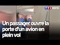 La porte de l'avion s'ouvre en plein vol : neuf personnes hospitalisées, un passager arrêté
