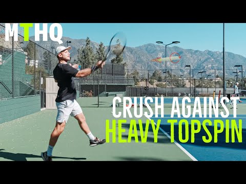 How To Deal With High Heavy Topspin In Tennis? (Tennis Lesson)
