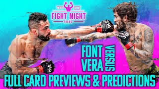 UFC Fight Night: Font vs. Vera Full Card Previews & Predictions video