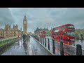 RAINY LONDON WALK ️ Westminster Bridge To Victoria Station 4K HDR