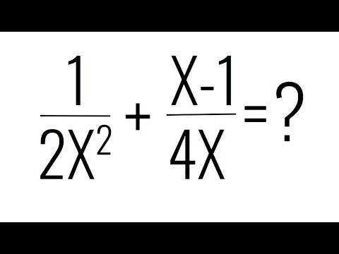 HOW TO DO SUMS OF ALGEBRAIC FRACTIONS. Basic Mathematics