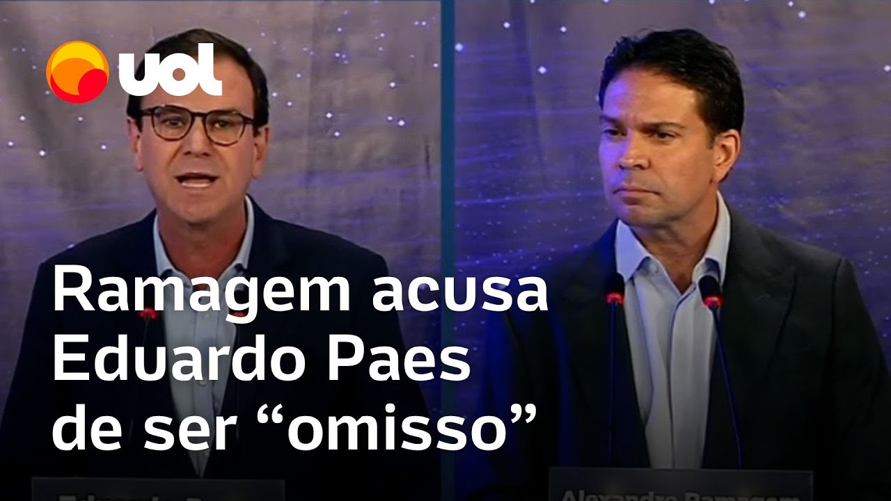 Debate Rio de Janeiro na Band: Ramagem acusa Paes de 'omissão' na segurança pública; prefeito rebate