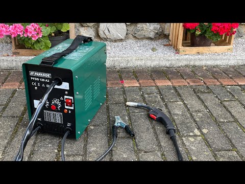 , title : 'No Gas MIG Welding Machine (Flux Core) - PARKSIDE PFDS 120 A2 | Unboxing and Test'