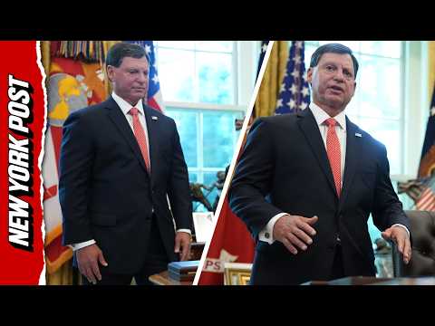 Watch New Head of Social Security's Awkward Reaction to Trump Talking About His Accomplishments