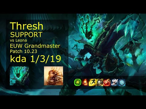 Thresh Support & Jhin vs Leona & Kai'Sa - EUW Grandmaster 1/3/19 Patch 10.23 Gameplay
