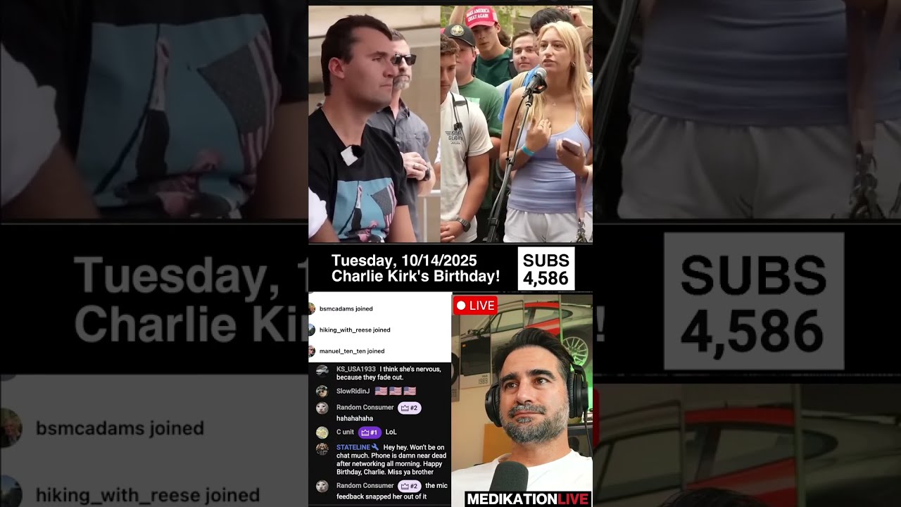 🔴  Medi is LIVE! - Charlie Kirk's Birthday