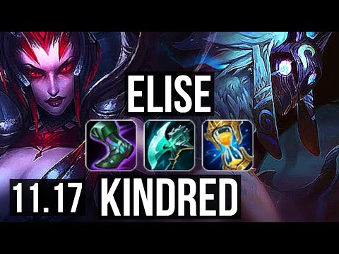 ELISE vs KINDRED (JUNGLE) | 12/1/7, 72% winrate, Legendary | KR Diamond | v11.17