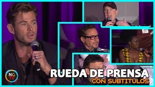 Avengers Endgame Conferencia de Prensa (HD) Elenco y Directores (PARTE 1 DE 2)