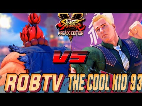 SFV AE 💥  RobTV (Akuma) VS THE COOL KID 93 (Cody) Street Fighter V Arcade Edition Season 4