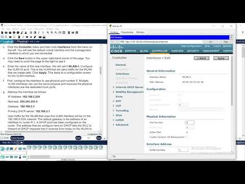 13.3.12 - Packet Tracer - Configure a WPA2 Enterprise WLAN on the WLC