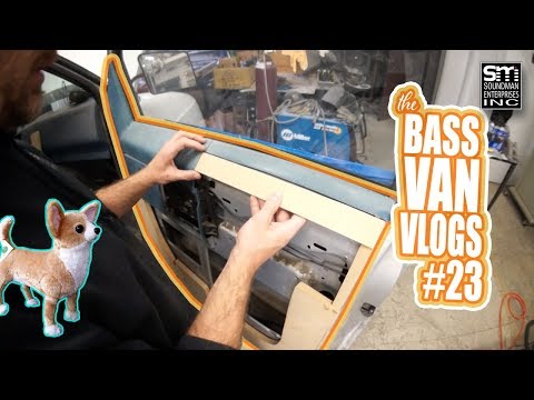 Mocking up my door panel frame for FLEECE - Bass Van Vlogs #23