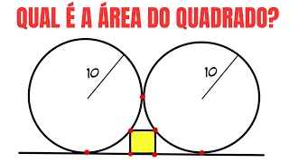 CALCULAR A ÁREA DESSE QUADRADO. É POSSÍVEL? 