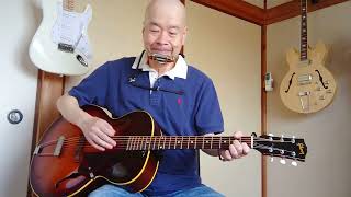 gibson L-48で弾き語り。キヨス商会の独り歌。スライドギターレギュラーチューニング演奏。オリジナルソング「カラマワリ」。
