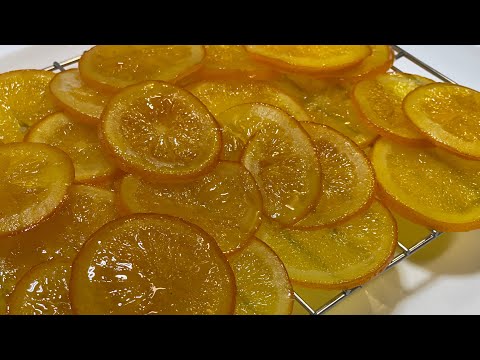 Tranches d’oranges confites 🍊🍊🍊🍊طريقة تعسيل البرتقال #البرتقال #orange