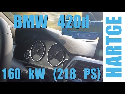 BMW 420d F32 Test Drive with HARTGE Engine Upgrade 80 - 180 km/h
