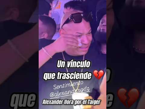 Alexander de Gente de Zona rompe en lágrimas recordando al Taiger 💔🎶#gentedezona#bebesito