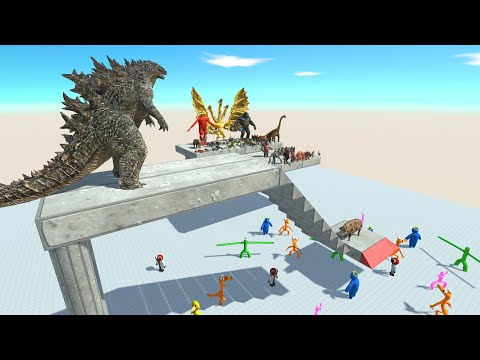 Death Slope | Rainbow Friends Attack - Animal Revolt Battle Simulator