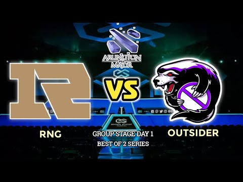 RNG VS OUTSIDER HIGHLIGHTS - ANA DEBUT AFTER BREAK - GROUP STAGE DAY 1 ARLINGTON MAJOR 2022 DOTA 2