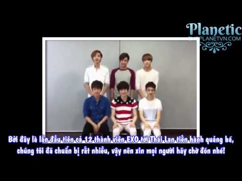 [Vietsub]EXOK - 120724 Message to Thailand Fans[Planetvn]