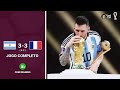 ARGENTINA 3 4 X 2 3 FRANÇA COPA DO MUNDO FIFA 2022 CAZÉTV Câmera Tática Narração